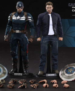 Captain America and Steve Rogers Sixth Scale Figure Set MMS