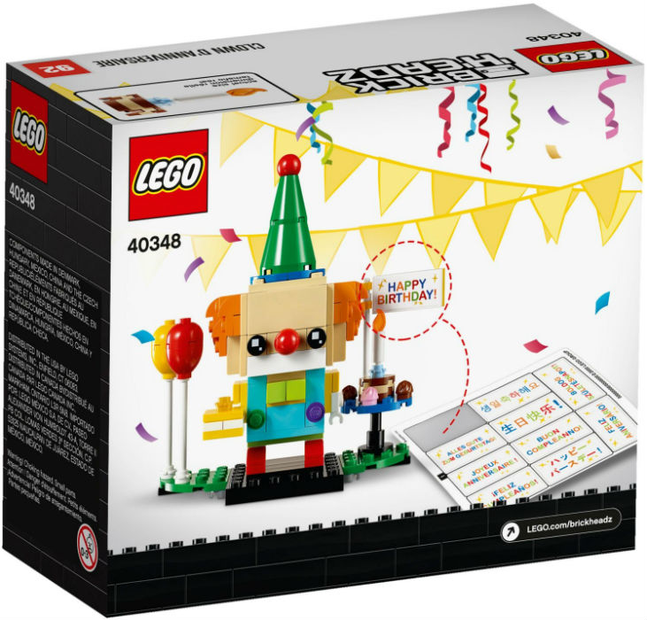 40348 LEGO BrickHeadz Birthday Clown