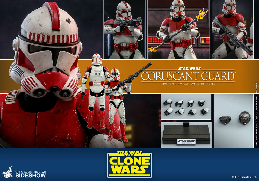 Clone Wars Coruscant Guard Sixth Scale Figure TMS