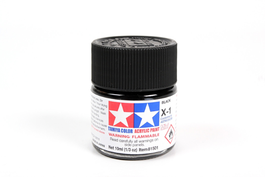 Tamiya 81501 Acrylic Mini X-1 Black
