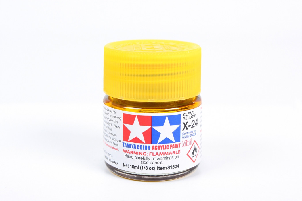 Tamiya 81524 Acrylic Mini X-24 Clear Yellow