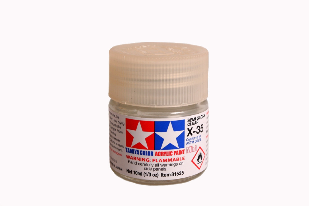 Tamiya 81535 Acrylic Mini X-35 Semi Gloss Clear