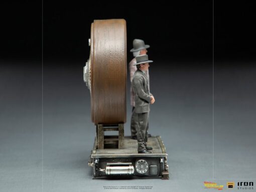 Marty Doc Clock Deluxe Art Scale Statue Iron Studios