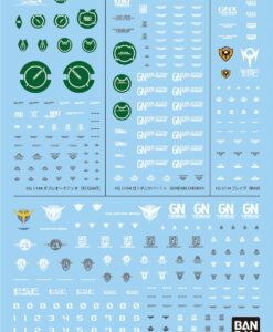 HG Decal Set MS Gundam 00 Movie Multiuse 1