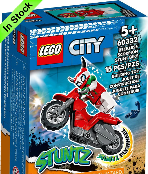 Acheter Lego City Stuntz Stunt Bike : Daredevil Scorpion 60332 -  Juguetilandia