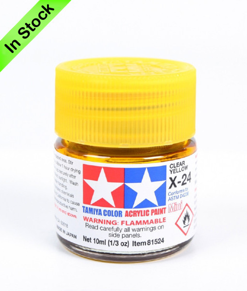 Tamiya 81524 Acrylic Mini X-24 Clear Yellow