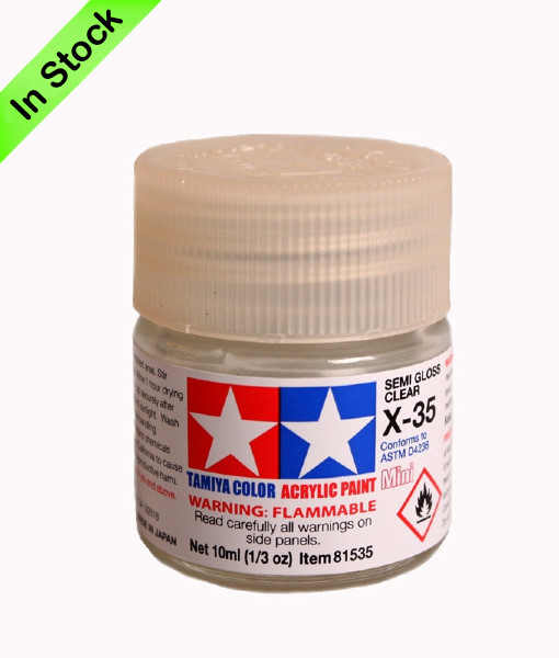 Tamiya 81535 Acrylic Mini X-35 Semi Gloss Clear