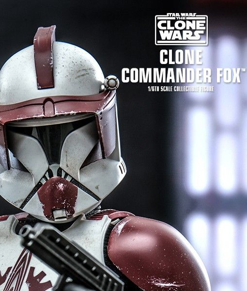 Star Wars Clone Wars Commander Fox Sixth Scale Figure TMS