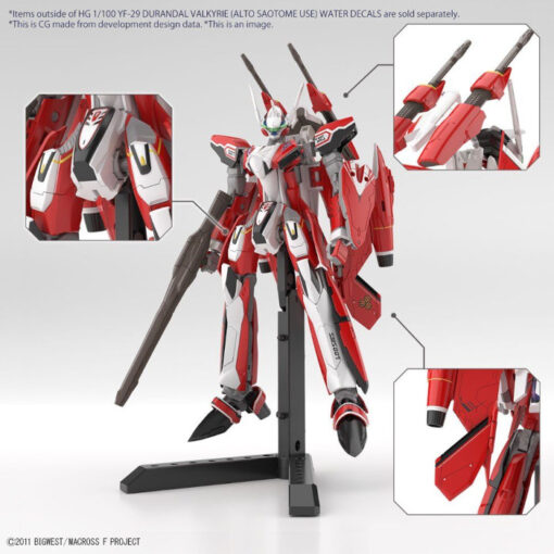HG Macross YF-29 Alto Saotome Water Decal