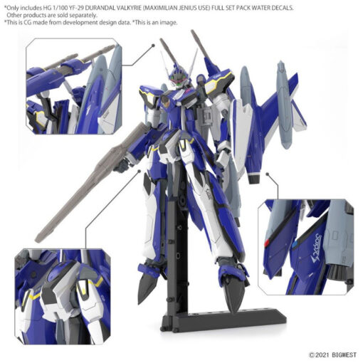 HG Macross YF-29 Durandal Valkyrie Jenius Water Decal