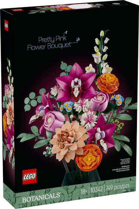 10342 LEGO Botanical Collection Pretty Pink Flower Bouquet