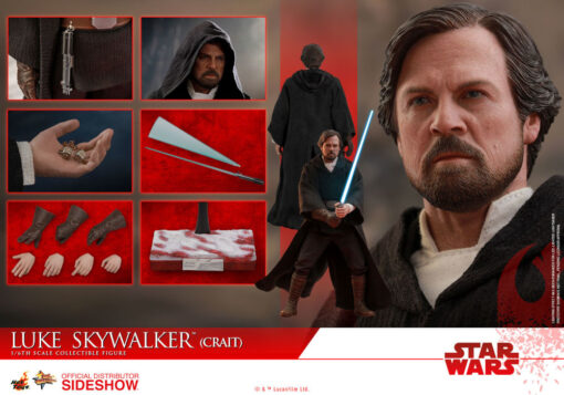 Star Wars Luke Skywalker Crait Sixth Scale Figure MMS