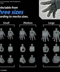 Option Parts Set GunPla 04 Build Hands Round