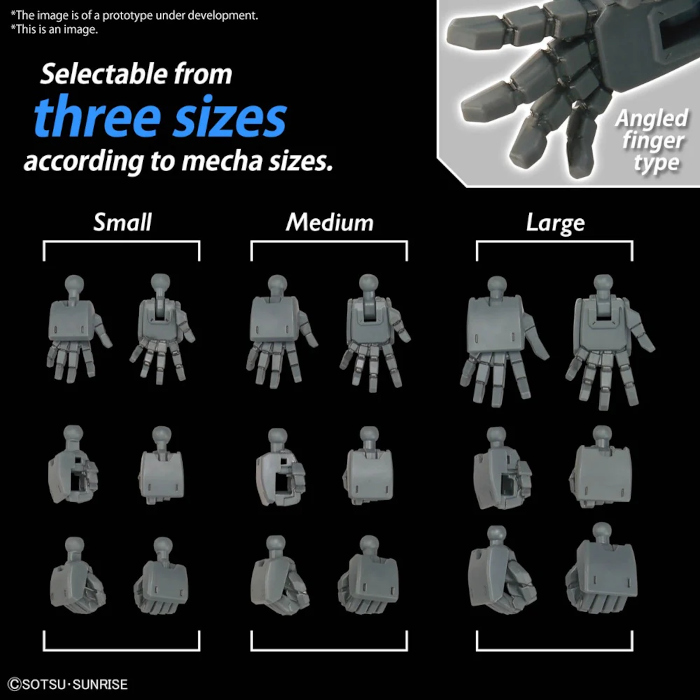 Option Parts Set GunPla 04 Build Hands Round