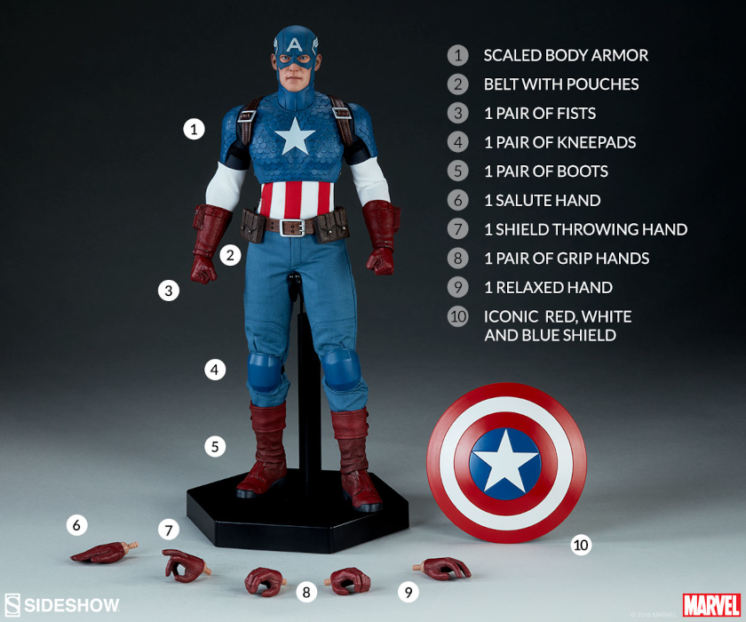 Captain America Sixth Scale Figure