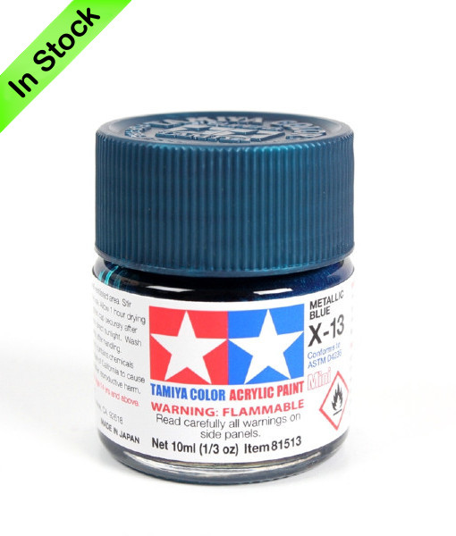 Tamiya 81513 Acrylic Mini X-13 Metallic Blue