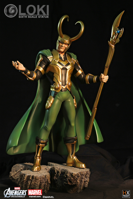 Avengers Assemble Loki Statue