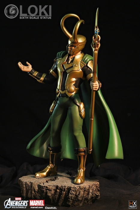 Avengers Assemble Loki Statue
